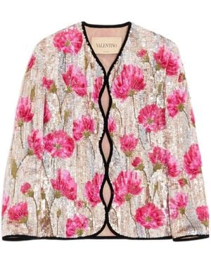 Valentino Long-Sleeve Jacket - Pink