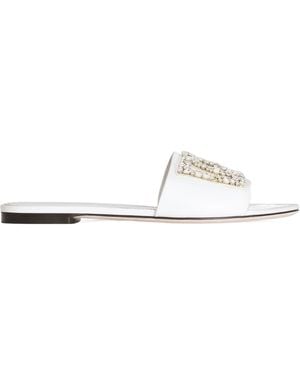 Dolce & Gabbana Flat Slides - White