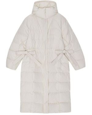 Ganni Jacket With Logo - White