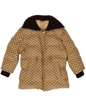 Gucci Padded Zip-Up Jacket - Brown