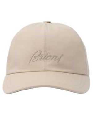Brioni Embroidered Baseball Cap - Natural
