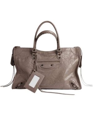 Balenciaga Le City Large Tote Bag - Brown