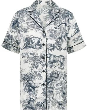 Dior Chez Moi Short-Sleeved Shirt - Blue