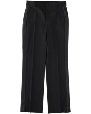 Moschino Wide Leg Pleated Trousers - Black