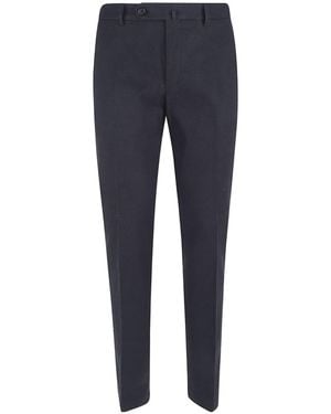 Incotex Tailored Wool Trousers - Blue