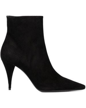 Saint Laurent Kiki Ankle Boots - Black