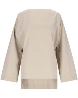 Bottega Veneta Cut Out Detailed Shirt - Natural