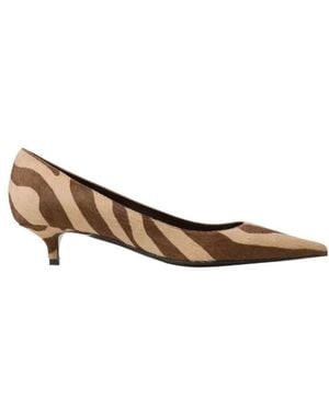 Jimmy Choo Zebra-Print High Heels - Brown