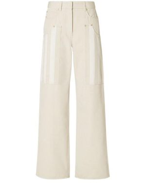 Fendi Belt-Loop Pocket Jeans - White