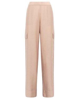 Blugirl Blumarine Lace Trim Cargo Pants - Natural