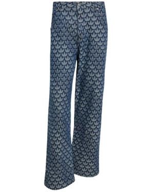 adidas Originals Monogram Loose-Fit Jeans - Blue