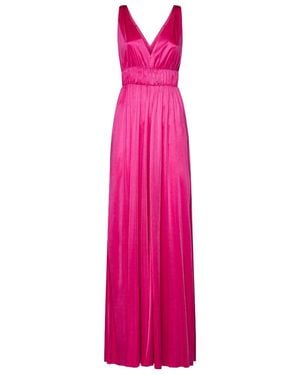 P.A.R.O.S.H. P.A.R.O..H. V-Neck Sleeveless Maxi Dress - Pink
