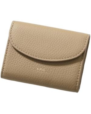 A.P.C. Foldable Wallet - Natural
