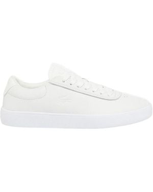 Lacoste Minimalist Leather Shoes - White