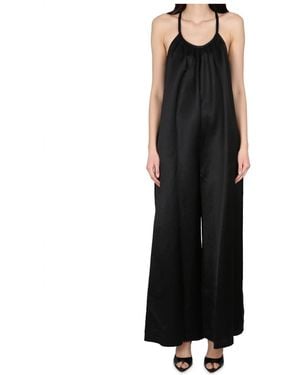 Alysi Sleeveless Round Neck Jumpsuit - Black