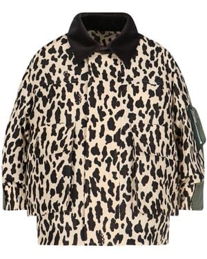 sacai 国内買付 Leopard Print x Nylon Twill Jacket Leopard Print x Nylon Twill Jacket | sacai Official Store