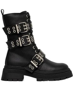 Twinset Leather Boots - Black