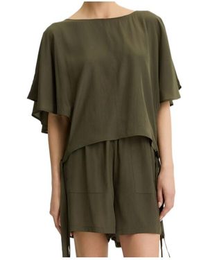 Liu Jo Tie-Down Hem Top - Green