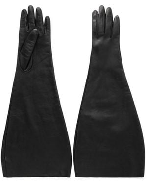 Saint Laurent Five Finger Gloves - Black