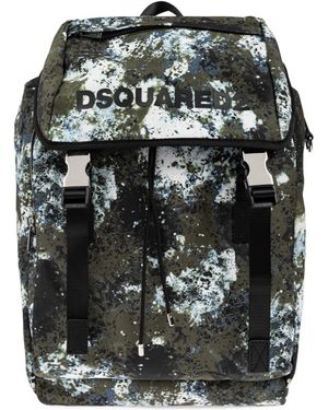 DSquared² Sprayed Effect Backpack - Grey