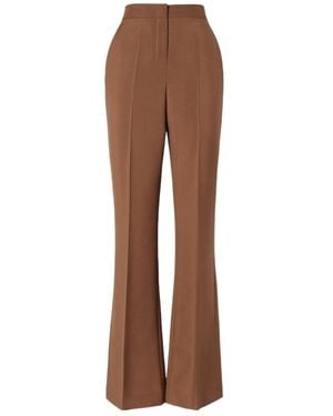 Fendi Wool And Mohair Trousers - Brown