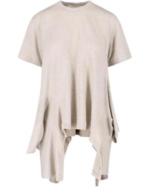 Comme des Garçons Comme Des Garçons Homme Plus Draped Hem T-Shirt - Pink