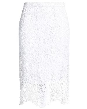 Burberry Minimalist Lace Bodycon Skirt - White