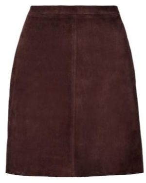 Stouls Lucie 22 Suede Miniskirt - Purple