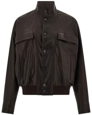 Ferragamo Leather Jacket - Black