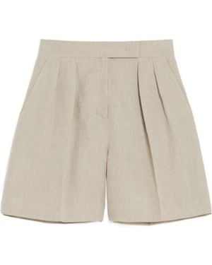 Max Mara Pure Linen Shorts - Multicolor