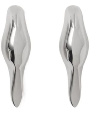 Burberry Duck Stud Earrings - White