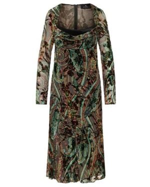 Etro Midi Dresses - Green