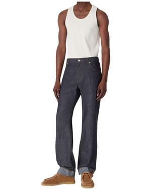 Bottega Veneta Rinsed Wide Leg Jeans - Blue