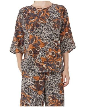 Weekend by Maxmara Crew Neck Short-Sleeved T-Shirt - Multicolor
