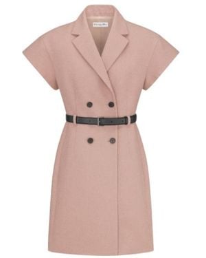 Dior Short Belted Dress - Pink