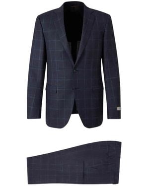 Canali Checked Suit - Blue