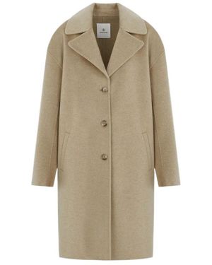 Anine Bing Portia Single Breasted Coat - Natural