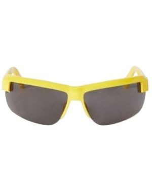 Off-White c/o Virgil Abloh Toledo Angular Frame Sunglasses - Yellow