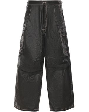 PDF CHANNEL Pdf Channel Wide-Leg Cargo Trousers - Grey