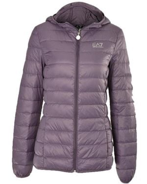 EA7 Quilted Down Jacket - Purple