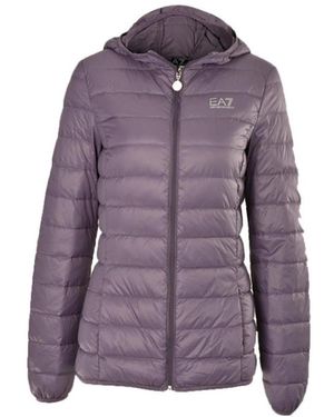 EA7 Quilted Down Jacket - Purple