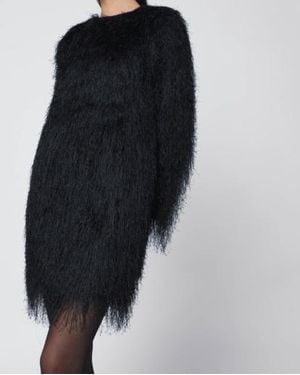 Loulou de Saison Tina Fringed Dress - Blue