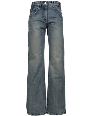 OPEN YY Frayed-Hem Jeans - Blue