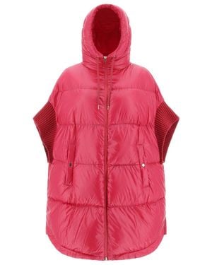 Herno Drawstring-Hood Quilted Puffer Jacket - Pink