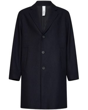 Hevò Single-Breasted Coat - Blue