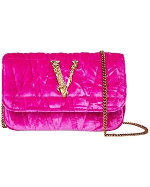 Versace Logo Crossbody Bag - Pink
