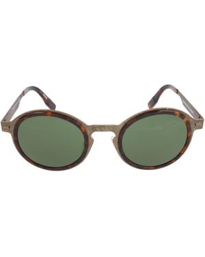 ZEGNA Round-Frame Sunglasses - Green