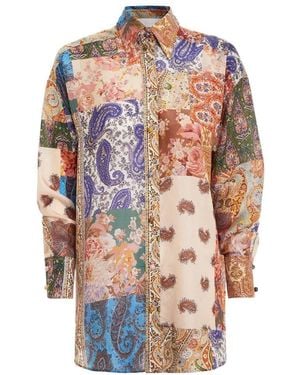 Zimmermann Devi Graphic Print Buttoned Shirt - White