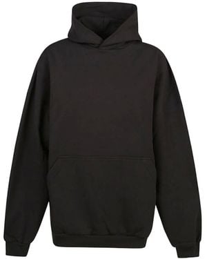 Balenciaga Long-Sleeved Hooded Jumper - Black