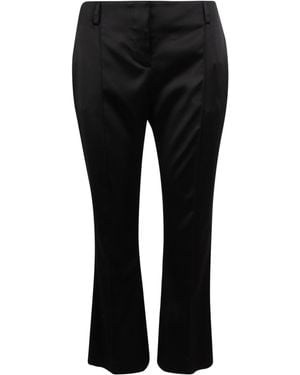 Ermanno Scervino Cropped Flared Trousers - Black
